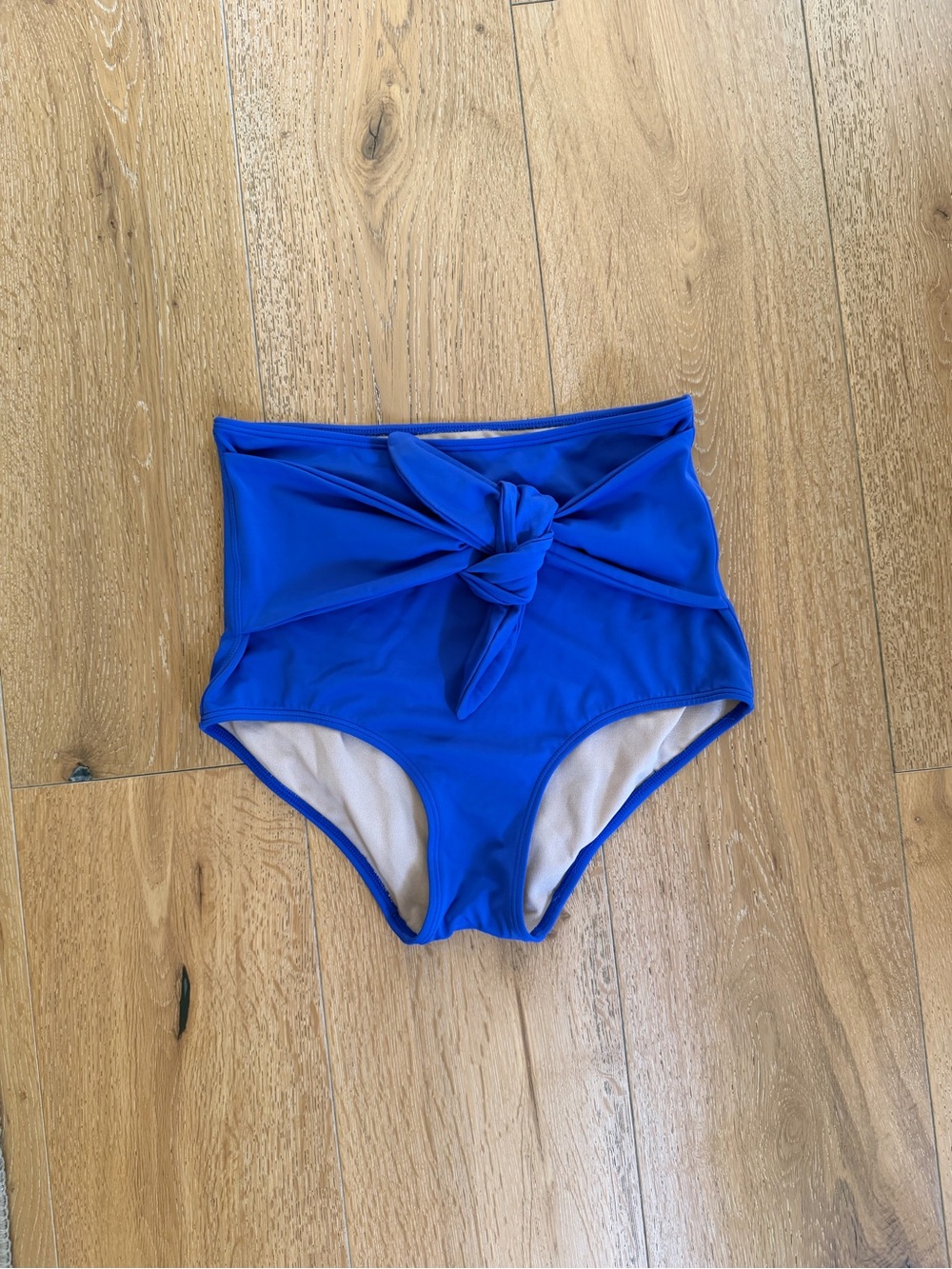 💦 Kortni Jeane High-Waist Tie Front SWIM Bottoms in Royal Blue